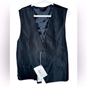 NWT Dolce & Gabbana 100% Silk Tuxedo Vest size ITALY 56/ US XXXL